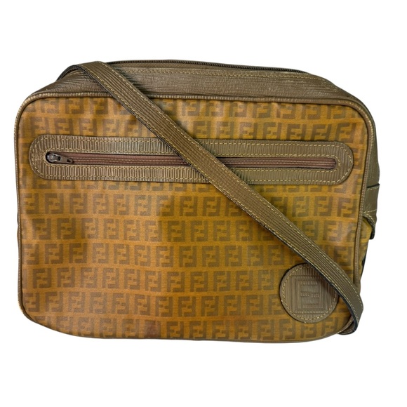 Fendi Handbags - Fendi Vintage Zucchino FF Logo Crossbody